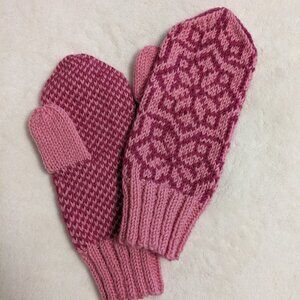 Hand Knit Wool Mittens